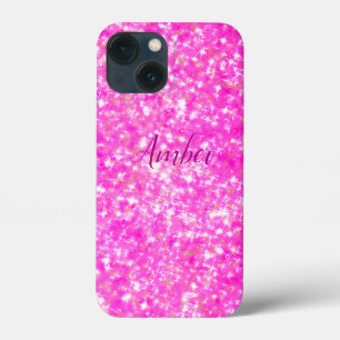 Case-Mate iPhone Case Rose Chaud Paillettes Pailleté Élégant Personnalis