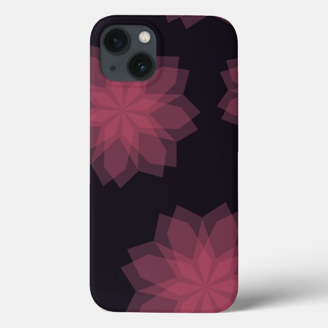 Coques Case-Mate iPhone Rose, cool, tendance, abstraction de fleurs modern (Verso)