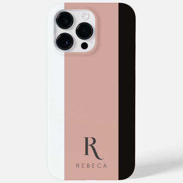 Coques Case-Mate iPhone Rose couleur trois couleurs personnalisé Or Blanc  (Verso)