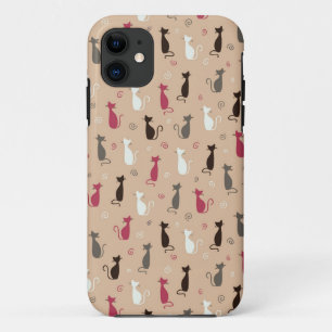 Case-Mate iPhone Case rose de motif de chats