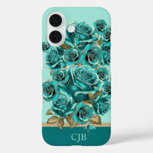 Coques iPhone 16 Rose de thé élégante personnalisée vintage iPhone