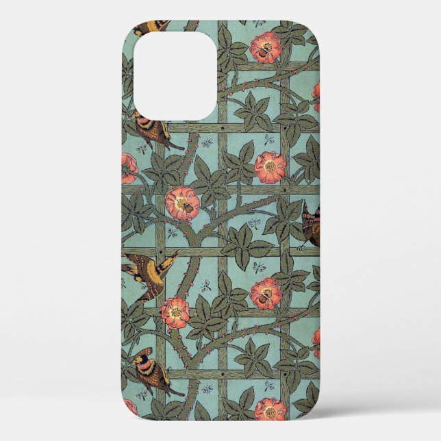 Coques Case-Mate iPhone Rose d'Escalades & Petit Oiseau, William Morris (Verso)