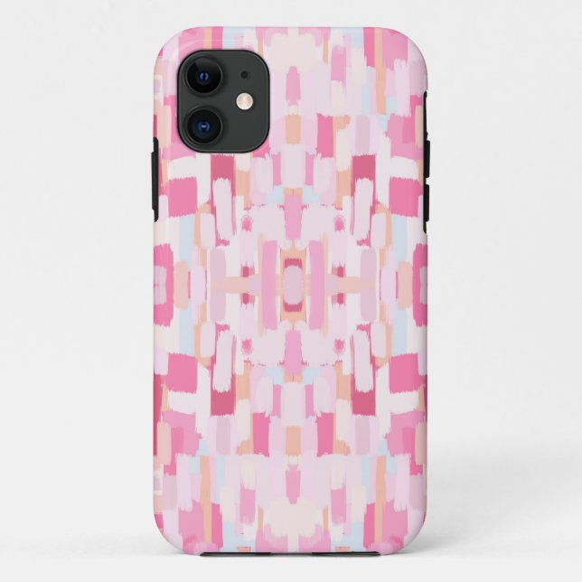 Coques Case-Mate iPhone Rose doux abstrait (Dos)