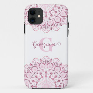 Case-Mate iPhone Case Rose Dusky Personnalisé Confetti Lace Dot Mandala