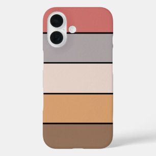 Coques iPhone 16 Rose Dusty Crème De Café Sur Papier Aquarelle