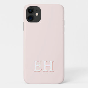 Case-Mate iPhone Case Rose et corail Monogramme initial moderne minima