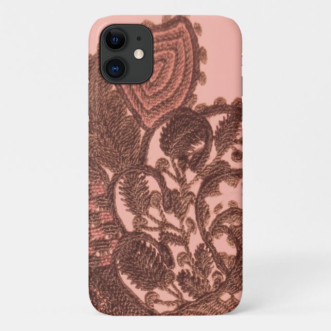 Coques Case-Mate iPhone Rose et or Paisley (Dos)
