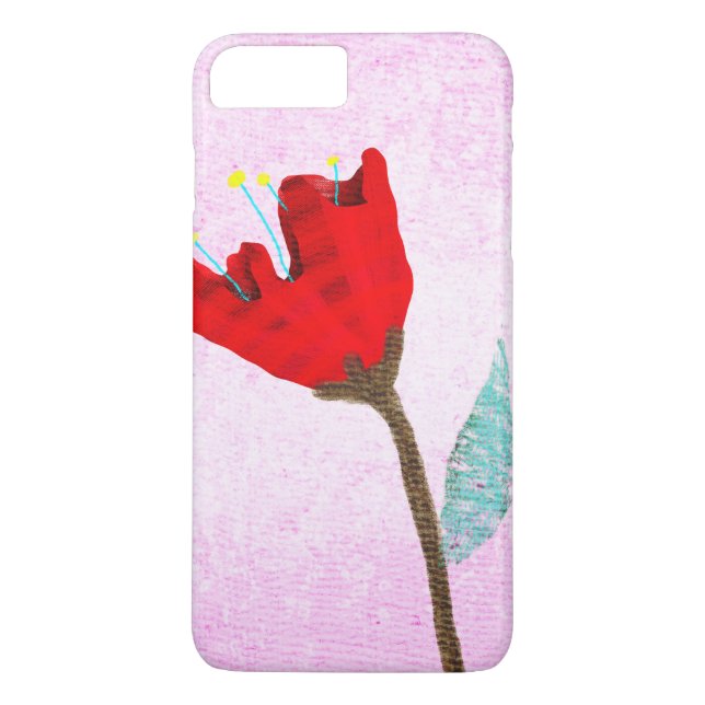 Coques Case-Mate iPhone rose et rouge (Dos)