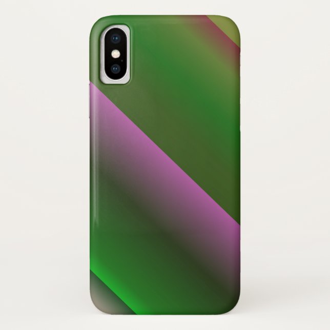 Coques Case-Mate iPhone Rose Et Vert Gradient Amusant (Dos)