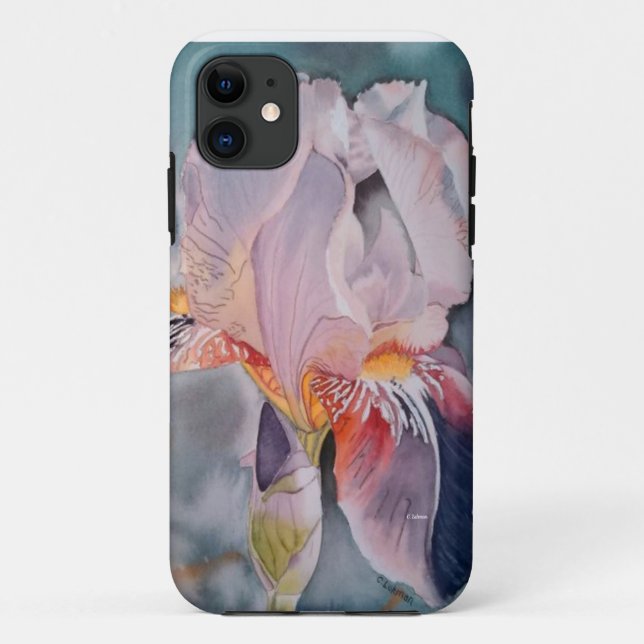 Coques Case-Mate iPhone Rose floral violet rouge (Dos)