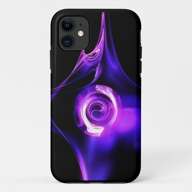 COQUES Case-Mate iPhone ROSE FRACTAL BLEU ROSE BLANC (Dos)