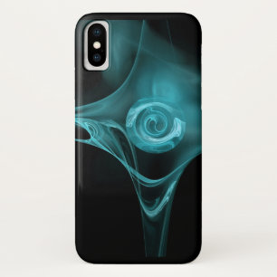 Case-Mate iPhone CASE ROSE FRACTAL BLEU TURQUOISE CLAIR