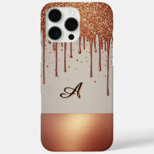 Coques iPhone 16 Pro Max ✨ Rose Gold Nom Lumineux – Luxe Personnalisé Dégou