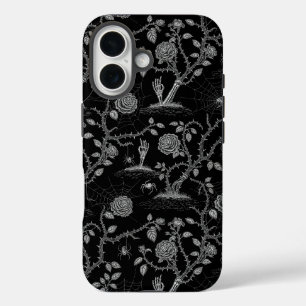 Coques iPhone 16 Rose gothique et Motif osseux