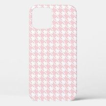 Rose Houndstooth Motif Moderne Plutôt