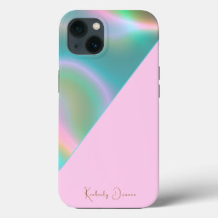 Case-Mate iPhone Case Rose iridescent holographique élégant