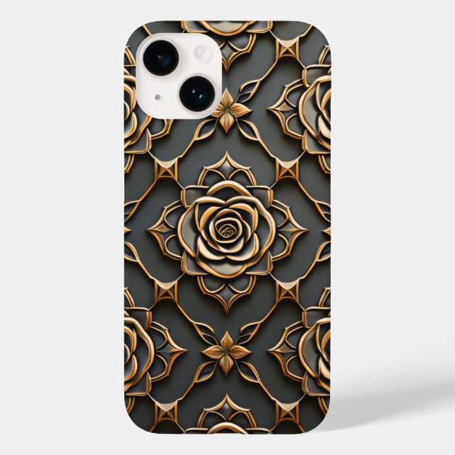 Coques Case-Mate iPhone Rose métallique rustique (Verso)