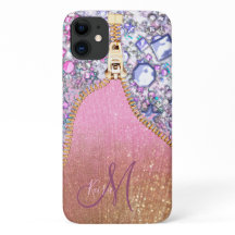 Rose Monogramme de Parties scintillant d'or pour f