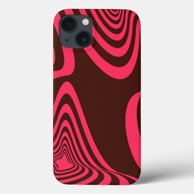 Coques Case-Mate iPhone Rose, optique, tendance, forme géométrique abstrai (Verso)