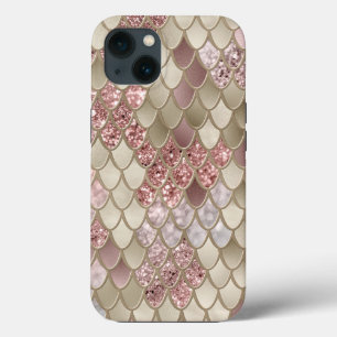 Case-Mate iPhone Case Rose Or Étalons de sirène d'or Glam #1