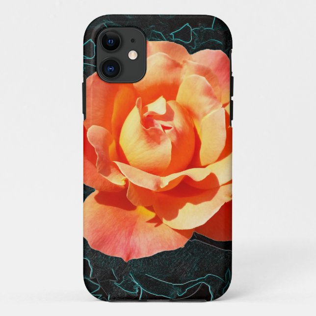 Coques Case-Mate iPhone Rose orange vif (Dos)