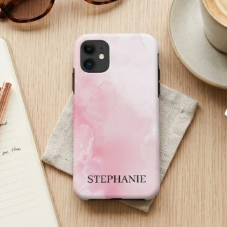 Case-Mate iPhone Case Rose Pâle Élégant Aquarelle Douce