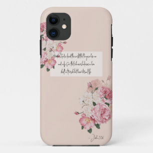 Case-Mate iPhone Case Rose Pâle Foi Sagesse Encadrée