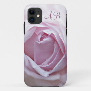 Coque iPhone 11 Rose paraphé