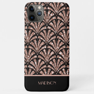Case-Mate iPhone Case Rose Parties scintillant or Monogramme Motif Art D
