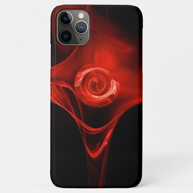 COQUES Case-Mate iPhone ROSE RED FRACTAL (Dos)