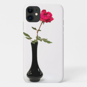 Case-Mate iPhone Case rose rouge dans le vase noir
