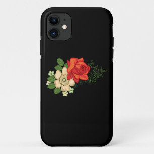 Coques Pour iPhone Rose rouge et marguerites