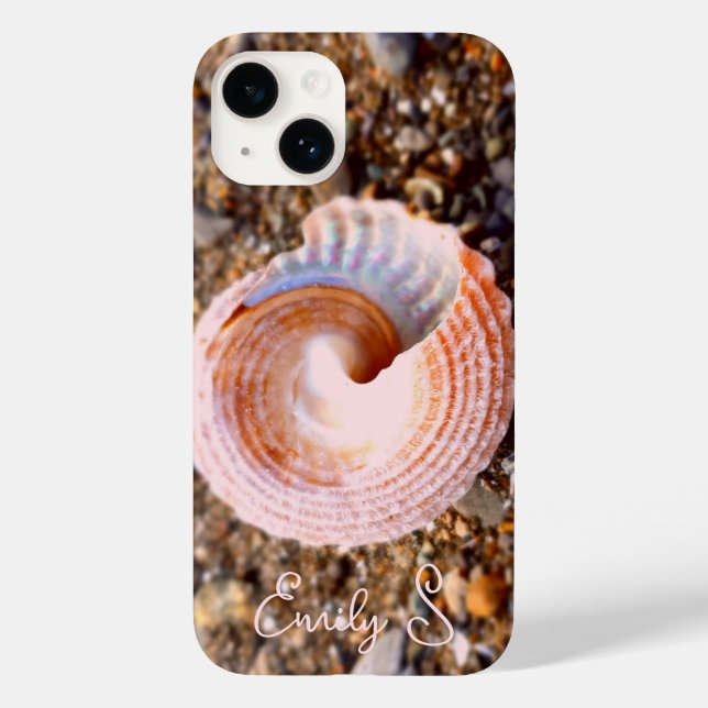 COQUES Case-Mate iPhone ROSE SHINY SHELY STONY SEASHELL BEACH PHOTO NATURE (Verso)