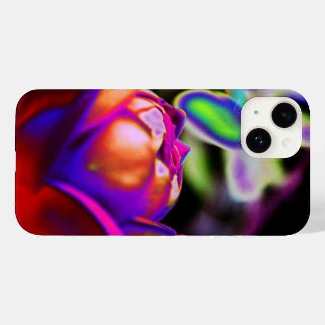 Coques Case-Mate iPhone Rose solarifié par Shirley Taylor (Verso (horizontal))