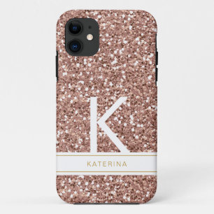 Case-Mate iPhone Case Rose tendance Parties scintillant rose or moderne