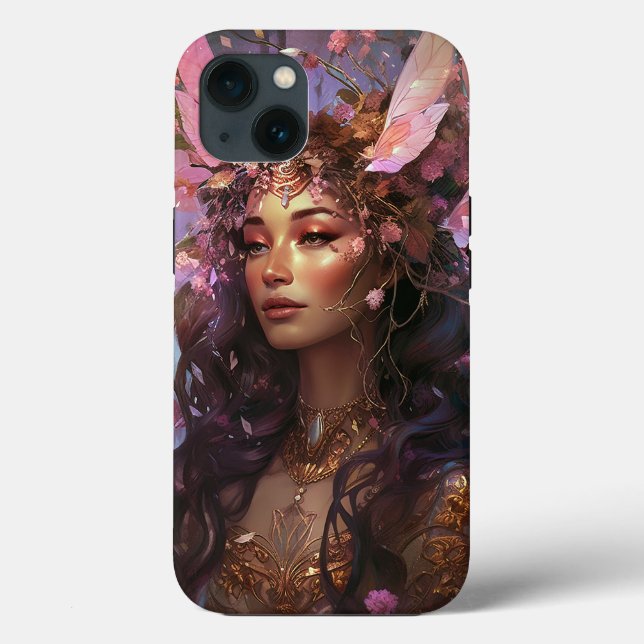 Coques Case-Mate iPhone Rose violet Fairy Queen Imaginaire Art (Verso)