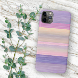 Case-Mate iPhone Case Rose Violet Pourpre Motif Rayures Aquarelle