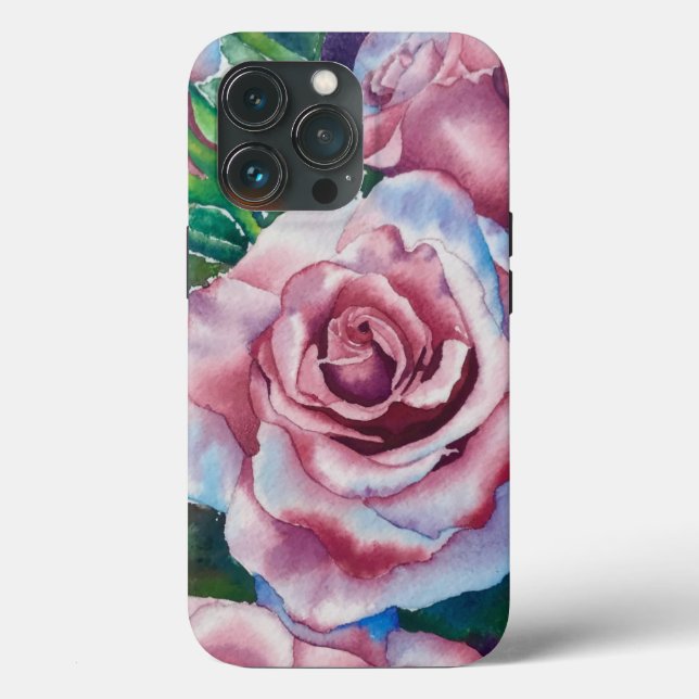 Coques Case-Mate iPhone Roses aquarelle (Verso)