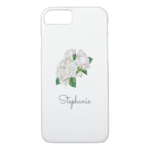 Coque Case-Mate Pour iPhone Roses blanches Jolie aquarelle