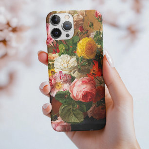 Coque iPhone 15 Pro Max Roses dans un vase par Aghate Pilon, Art Floral