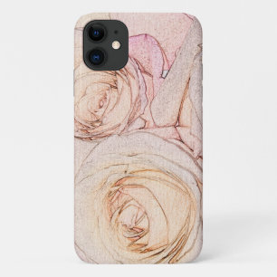 Coque iPhone 11 Roses de pêche