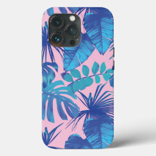 Case-Mate iPhone Case Roses et bleu Tropical Foliage personnalisé