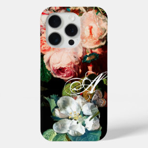 COQUE iPhone 15 PRO ROSES ROSES ROSES, BOUTEILLE, MONOGRAMME FLEURIER 