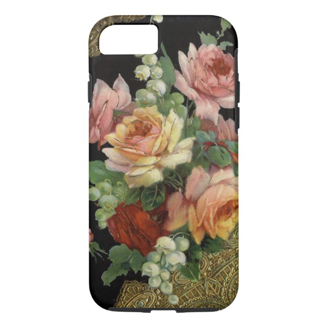 Coques Case-Mate iPhone Roses vintages (Dos)