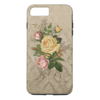 Roses vintages et Gold Damask