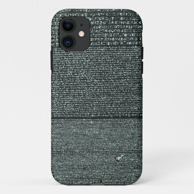 Coques Case-Mate iPhone Rosetta Stone Hiéroglyphes égyptiens antiques (Dos)