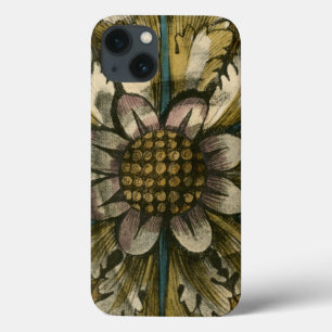 iPhone 13 Case Rosette décorative Demask sur Arrière - plan gris