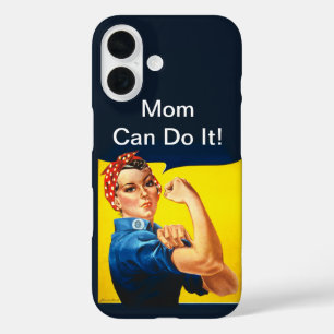 Coques iPhone 16 Rosie le Riveter ~ Maman peut le faire!