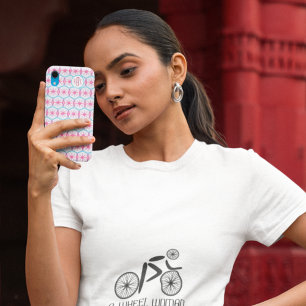 Coque Pour iPhone 15 Roue à vélo joli motif ajouter des initiales