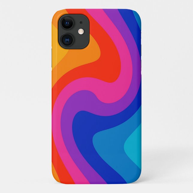 Coques Case-Mate iPhone Roue couleur déformée (Dos)
